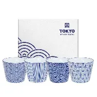 Bilde av Tokyo Design Studio Nippon Blue tekopp 4 stk Tekopp