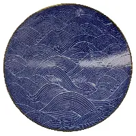 Bilde av Tokyo Design Studio Seigaiha Blue skål, 24.5 cm Skål