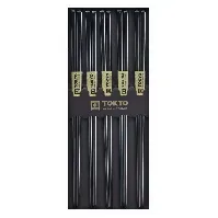 Bilde av Tokyo Design Studio Spisepinner 5 par, rustfritt stål, black Spisepinne