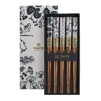 Bilde av Tokyo Design Studio Spisepinner gavesett, 5 par, flora japonic Spisepinne