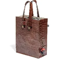 Bilde av Top Drawer Bag in box i Croco mønster, Dk Cognac, 3 liter Dispenser