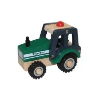 Bilde av Traktor i træ med gummihjul/ Wooden Tractor w. rubber wheels Leker - Radiostyrt - Biler og utrykningskjøretøy