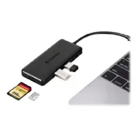 Bilde av Transcend 6-in-1 USB Type-C Hub HUB5C - Hub - 2 x USB 3.1 Gen 1 + 1 x USB 3.1 Gen 2 + 1 x USB-C (strømlevering) - stasjonær PC tilbehør - Kabler og adaptere - USB Huber