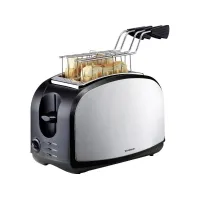 Bilde av Trisa Crispy Snack Toaster Rustfrit stål, Sort Kjøkkenapparater - Brød og toast - Brødristere