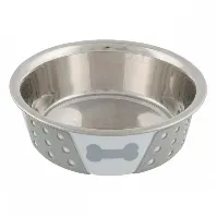 Bilde av Trixie Hundematskål Metall med antislip (4 dl / ø 14 cm) Hund - Matplass - Hundeskåler