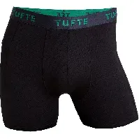 Bilde av Tufte Men Active Boxer Black/Bosphorus Str M, undertøy laget av resirkulert materiale Accessories - Boxere & Sokker