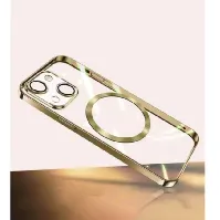 Bilde av Turtos Mobildeksel MagSafe Transparent iPhone 15, Gold Mobiltelefontillbehör,Mobildeksel og futteral iPhone,Elektronikk