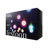 Bilde av Twinkly Festoon - Stringlys - LED x 40 - festong - 16 millioner farger - multifarge Belysning - Annen belysning - Lyslenker
