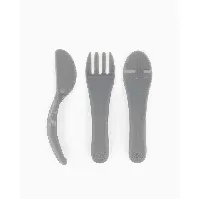Bilde av Twistshake - Learn Cutlery 6+m Pastel Grey - Baby og barn