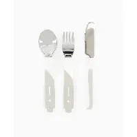 Bilde av Twistshake - Learn Cutlery Stainless Steel 12+m White - Baby og barn