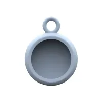 Bilde av [U] Protective Case for Apple AirTag with Keychain - DOT Soft Blue - Eske for sikkerhetsmerke - silikon - bløt blått - for Apple AirTag Utendørs - Vesker & Koffert - Andre