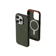 Bilde av UAG Rugged Case for iPhone 14 Pro [6.1-in] - Civilian for MagSafe Olive - Baksidedeksel for mobiltelefon - robust - MagSafe-samsvar - oliven - 6.1 - for Apple iPhone 14 Pro Tele & GPS - Mobilt tilbehør - Deksler og vesker