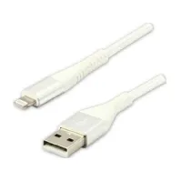 Bilde av USB cable USB cable (2.0), USB A M - Apple Lightning C89 M, 2m, MFi certificate, 5V/2.4A, white, Logo, box, nylon braid, aluminum cover PC tilbehør - Kabler og adaptere - Datakabler