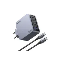 Bilde av Ugreen Nexode Pro 160W GaN Charger with USB-C Cable, inomhus, AC, Svart, Grå Tele & GPS - Mobilt tilbehør - Diverse tilbehør