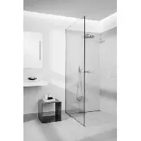 Bilde av Unidrain glasssline dusjvegg, 100 cm, klart glass Baderom > Dusjen