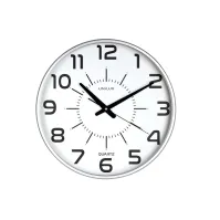 Bilde av Unilux MAXI POP, Vegg, Quartz clock, Rund, Grå, Akrylonitril-butadien-styren (ABS), Plast, Glass interiørdesign - Tilbehør - Veggklokker