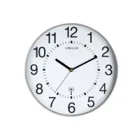 Bilde av Unilux Wave, Vegg, Quartz clock, Rund, Grå, Akrylonitril-butadien-styren (ABS), Glass interiørdesign - Tilbehør - Veggklokker