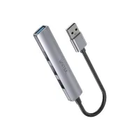 Bilde av Unitek - Hub - 4-in-1 USB-A - 1 x SuperSpeed USB 3.0 + 3 x USB 2.0 - stasjonær PC tilbehør - Kabler og adaptere - USB Huber