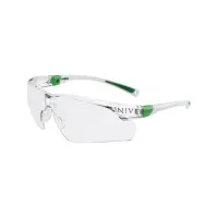 Bilde av Univet 506UP 506U-03-00 Vernebriller Anti-slitbeskyttelse, inkl. UV-beskyttelse Hvit, Grønn DIN EN 166 Klær og beskyttelse - Sikkerhetsutsyr - Vernebriller