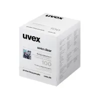 Bilde av Uvex brille-renseservietter - Silikonefri til alle glas, pakket enkeltvis, æske med 100stk Klær og beskyttelse - Sikkerhetsutsyr - Vernebriller
