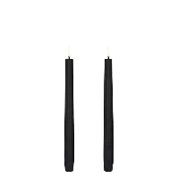 Bilde av Uyuni LED kronelys, batteri, sort,Ø2,3xØ25 cm Stearinlys