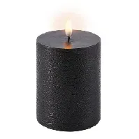 Bilde av Uyuni LED kubbelys, batteri, sort,Ø7,8xH10,1 cm Stearinlys