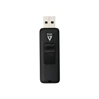 Bilde av V7 VF28GAR-3E - USB-flashstasjon - 8 GB - USB 2.0 - svart PC-Komponenter - Harddisk og lagring - USB-lagring