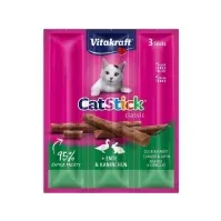 Bilde av VITAKRAFT Cat Stick Mini - kattegodbitsmak: and og kanin 3stk/18g Kjæledyr - Katt - Snacks til katt