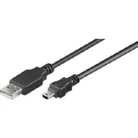 Bilde av VIVOLINK USB kabel, USB-A til Mini USB b 5 pol, han-han, farve: sort, længde: 1,8 meter PC tilbehør - Kabler og adaptere - Datakabler