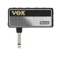 Bilde av VOX amPlug 2 Metal, Koblet med ledninger (ikke trådløs), 3,5 mm, Sort, Sølv, Batteri, AAA, 17 timer Hobby - Musikkintrumenter - Strengeinstrumenter
