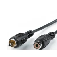 Bilde av Value Cinch Cable, simplex M - F 10 m, RCA, Hankjønn, RCA, Hunkjønn, 10 m, Sort PC tilbehør - Kabler og adaptere - Lydkabler