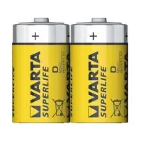Bilde av Varta R20 D, D, Sink-Karbon, 1,5 V, 2 stykker, Flerfarget, 61,5 mm PC tilbehør - Ladere og batterier - Diverse batterier