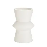 Bilde av Vase Keramikk 16cm Hvit Hjem og hage - Dekor - Vaser