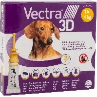 Bilde av Vectra 3D - Spot-on-solution (Dogs) 1,5-4 kg 3pk - (059743) - Kjæledyr og utstyr