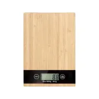 Bilde av Verk kjøkkenvekt Bambus elektronisk LCD kjøkkenvekt opp til 5 kg universal Kjøkkenutstyr - Bakeutstyr - Kjøkkenvekter