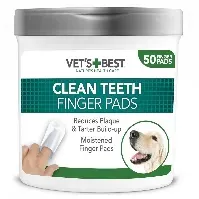 Bilde av Vet’s Best Clean Teeth Finger Pads 50-p Hund - Hundehelse - Hundetannbørste & hundetannkrem