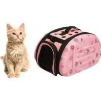 Bilde av Victoria Fashion Transporter bag for hund katt rosa 35x20 AG644S Kjæledyr - Katt - Transport bur og poser