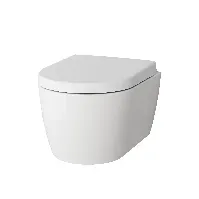 Bilde av Vikingbad Aida Kompakt Veggskål med Soft-close Sete - Vegghengt Toalett Hvit / Standard Vegghengt toalett