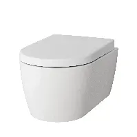 Bilde av Vikingbad Aida Veggskål M/soft-close Sete - Vegghengt Toalett Hvit Vegghengt toalett