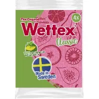 Bilde av Vileda Oppvaskklut Wettex Classic farget, 4 stk. Andre rengjøringsprodukter,Oppvaskklut og svamper,Oppvask,Rengjør