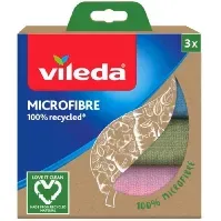 Bilde av Vileda Vileda Mikrofiberklut 100% resirkulert materiale, 3-pakning Andre rengjøringsprodukter,Mikrofiberkluter