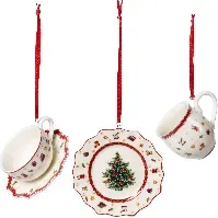 Bilde av Villeroy & Boch Toy's Delight juledekorasjon servise 3 deler, hvit Julepynt