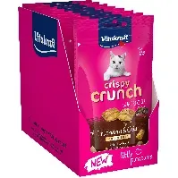 Bilde av Vitakraft - Cat treats - 9 x Crispy Crunch with turkey and chia seeds 40g (bundle) - Kjæledyr og utstyr