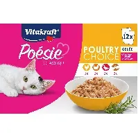 Bilde av Vitakraft - Poésie®Classique multipack, poultry choice in sauce 12x85gr - Kjæledyr og utstyr