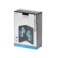 Bilde av Vivanco 31718, DVD-etui, 2 disker, Sort, 190 mm, 136 mm, 73 mm PC-Komponenter - Harddisk og lagring - Medie oppbevaring