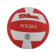 Bilde av Volleyball Wilson Super Soft Play VB Polen Offisiell størrelse Hvit Rød WTH90118XBPO (5) Utendørs lek - Lek i hagen - Fotballmål