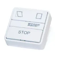 Bilde av WINDOWMASTER Komforttryk WSK 103 model FUGA med ÅBN/LUK/STOP-funktion til vindue, røglem eller lyskuppel. Mål (BxHxD) 50x50x17 mm. Ventilatorer