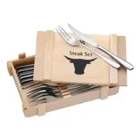 Bilde av WMF Ranch - Steak knife/fork set - 12 stk. - 24 cm - rustfritt stål Catering - Service - Bestikk