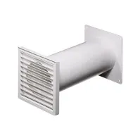 Bilde av Wallair N37824 Rundrørs-ventilationssystem 100 Plastic (Ø x L) 10 cm x 48 cm Hvid Ventilasjon & Klima - Rør og beslag - Fleksible slanger
