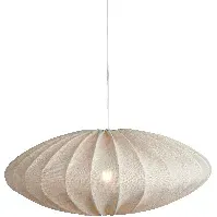 Bilde av Watt & Veke Ellipse taklampe, 65 cm, lin, naturell Lampe